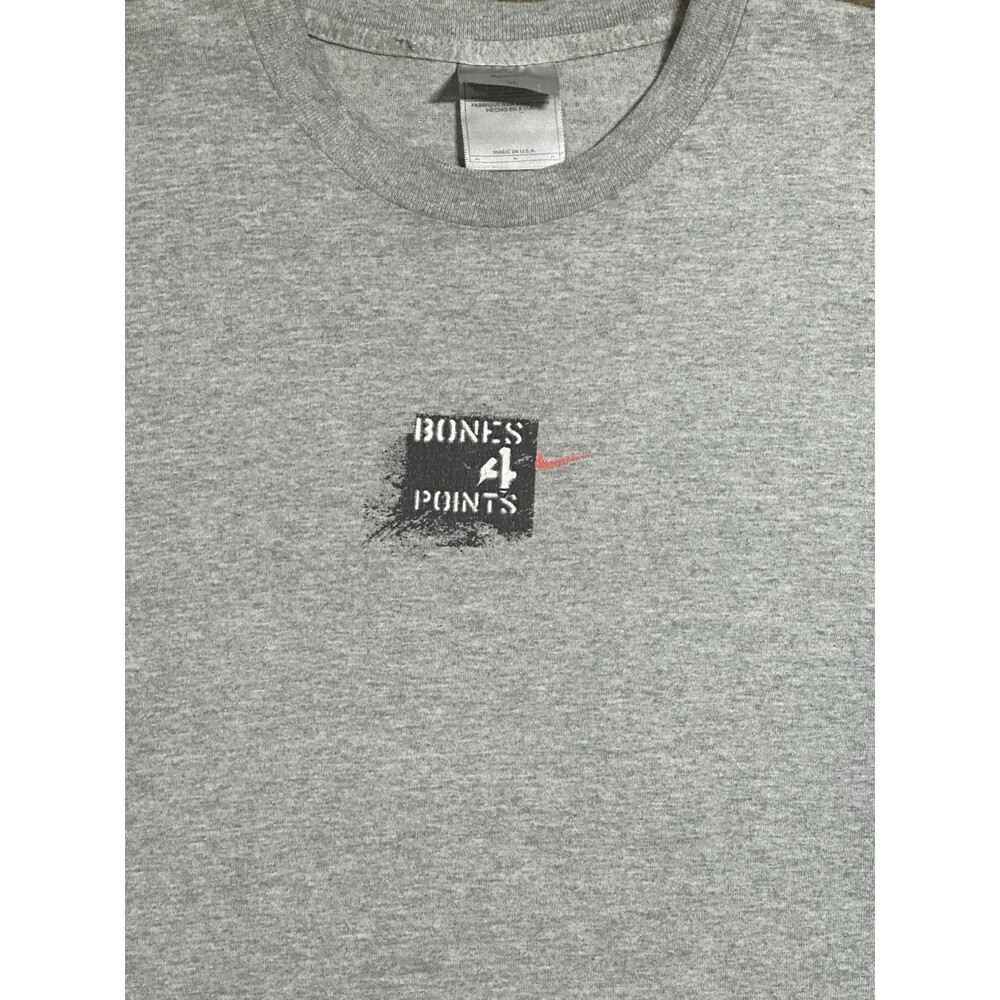 Vintage Y2K Bones For Points Football Hard‎ Hitters T Shirt Double Sided USA - Picture 3 of 6